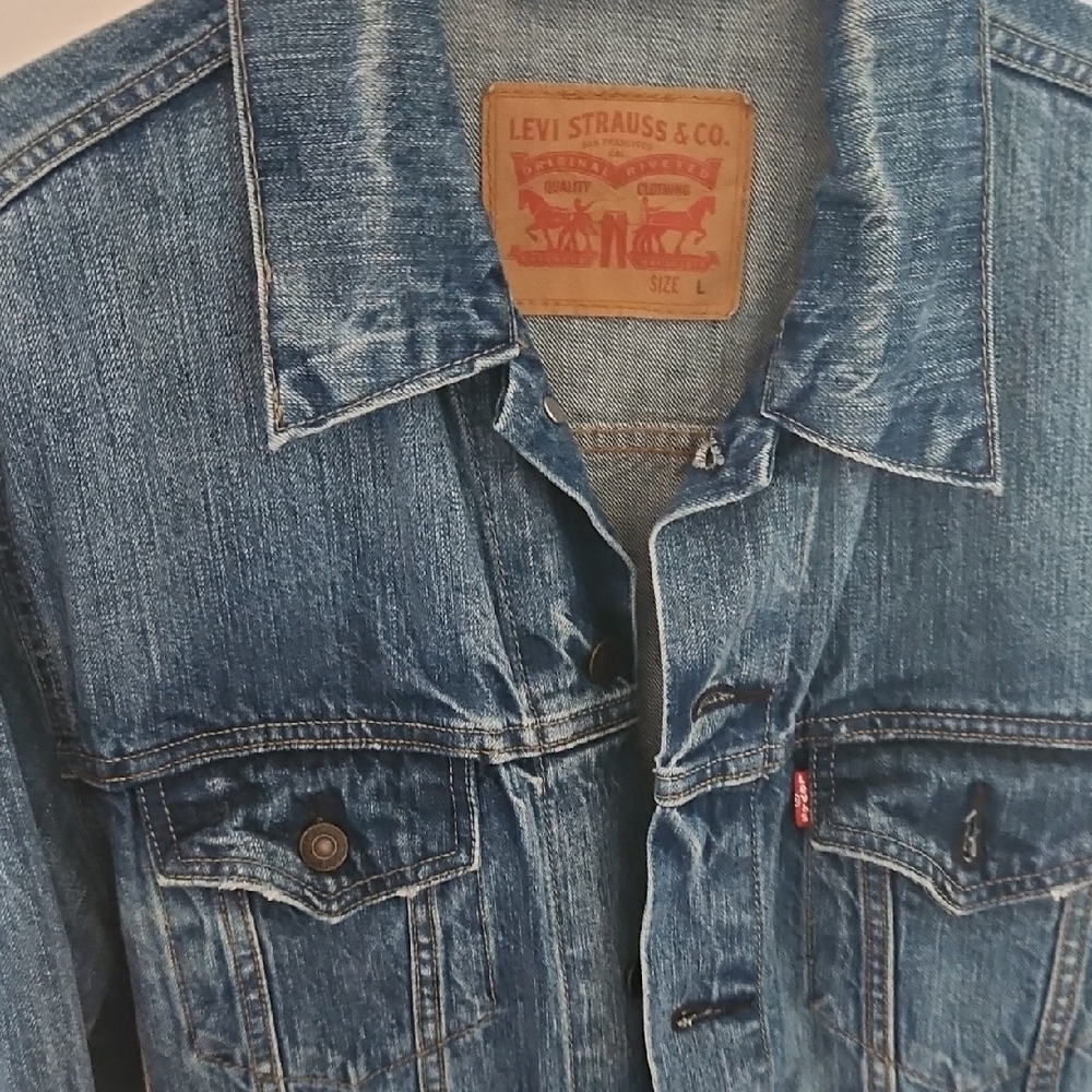 Levi's Blue Denim Shirt Jacket